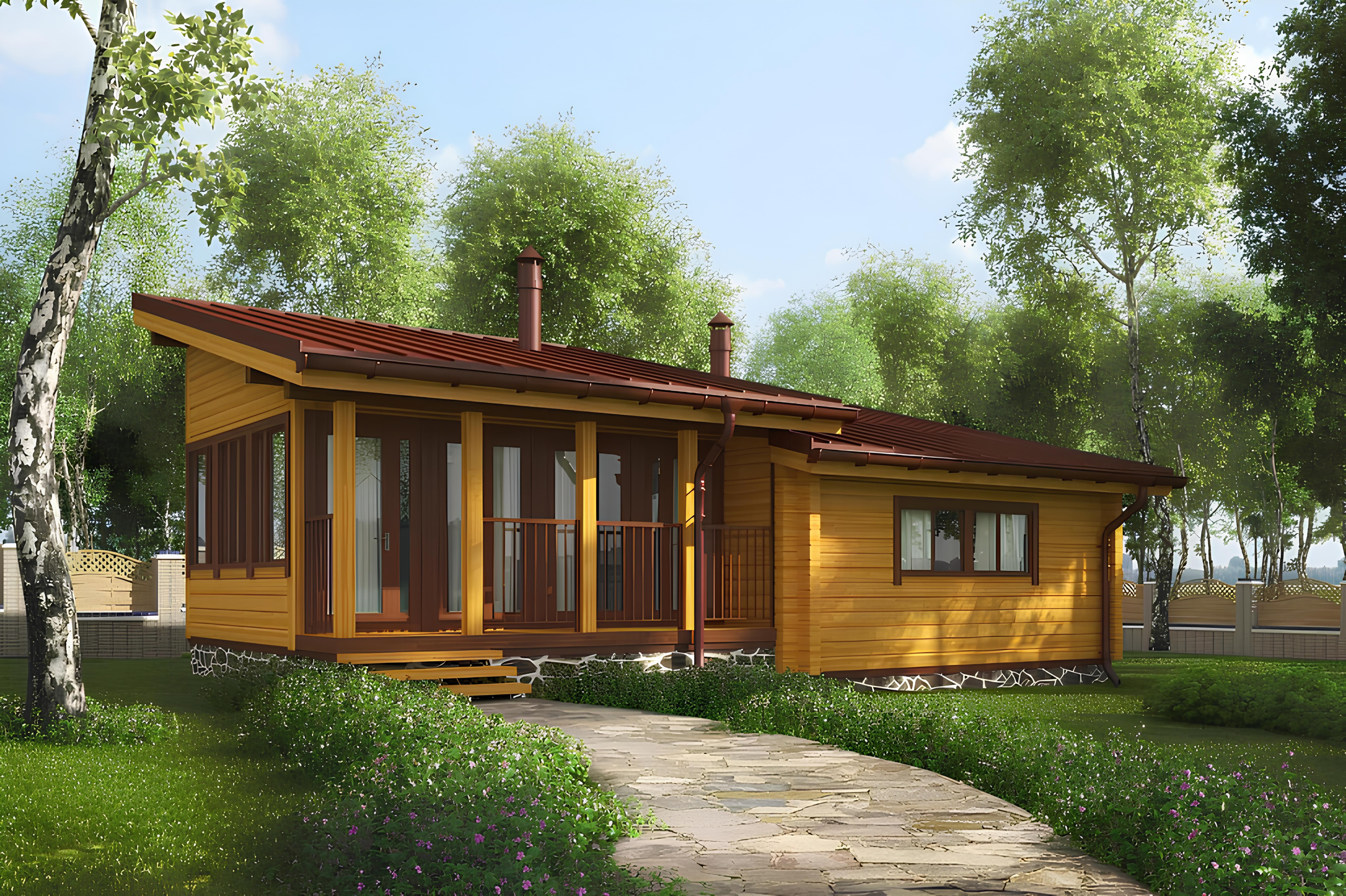 Баня из бруса VZ-634